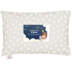 Toddler Pillow with Pillowcase - 13x18 My Little Dreamy Kids Travel Bed Pillows for Sleeping, Organic Cotton Small Pillowcase, Soft & Breathable, Machine Washable, Toddlers 2-5 years old (Meadow)