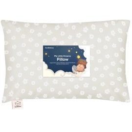 Toddler Pillow with Pillowcase - 13x18 My Little Dreamy Kids Travel Bed Pillows for Sleeping, Organic Cotton Small Pillowcase, Soft & Breathable, Machine Washable, Toddlers 2-5 years old (Meadow)