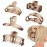 5PCS Claw Hair Clips for Women - Matte Amber Brown Non-Slip Medium Large Clamps for Thin Thick Hair, Multi-Style Fashion Accessories