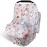 Rquite All-in-1 Car Seat Cover Baby, Carseat Covers for Girl Boy, Stretchy Soft Infant Car Seat Cover, Multi-use Baby Carrier Cover, Car Seat Canopy, Stroller Sun Shade, Nursing Breastfeeding Cover