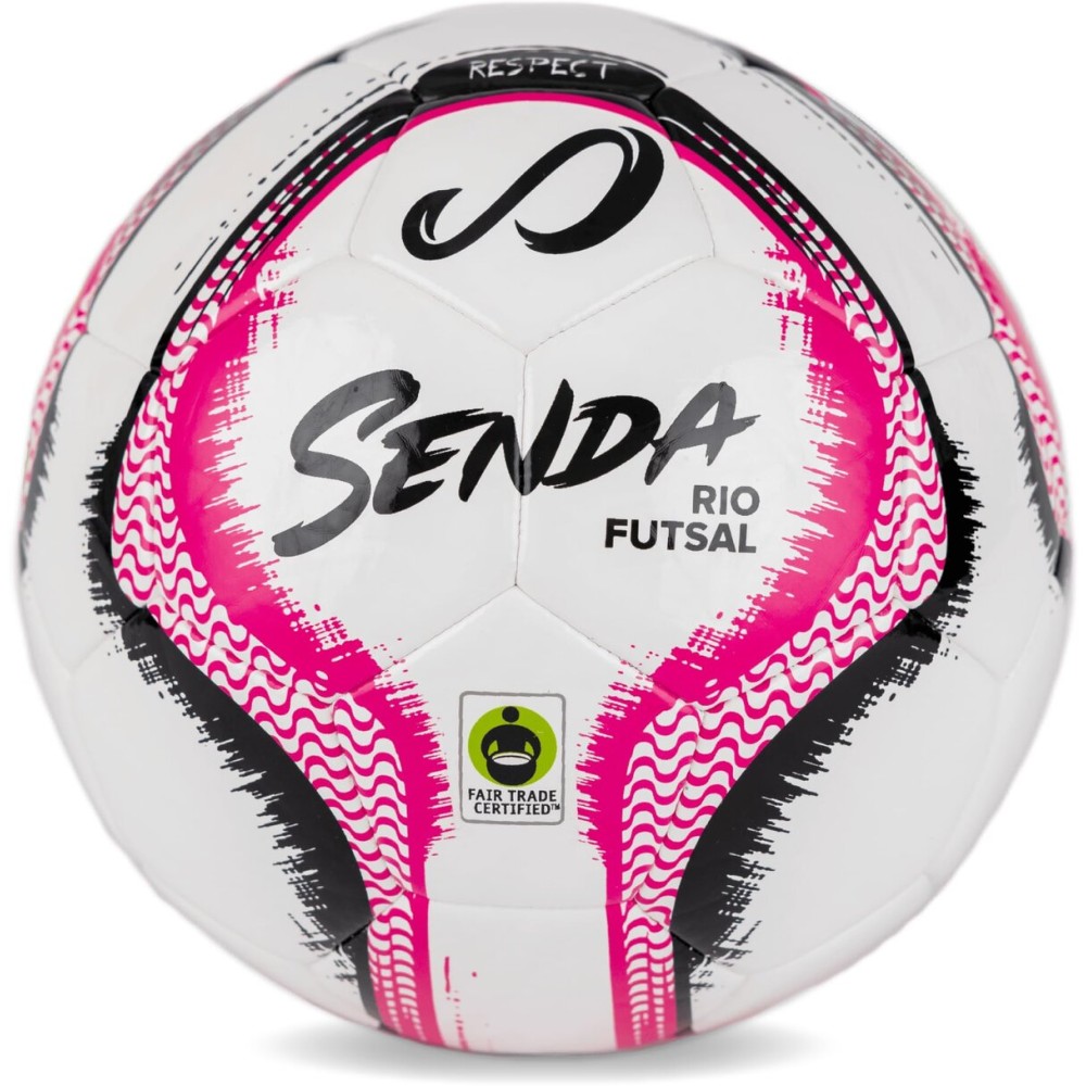 SENDA Rio Match Futsal Ball, Fair Trade Certified, Pink, Size 4 (Ages 13 & Up)
