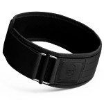 Gymreapers Quick Locking Weight Lifting Belt for Men Gym Belt for Powerlifting Deadlift Belt with 4 Inch Neoprene Metal Buckle Back Support Weightlifting Belt Women (Black/Black, Small)