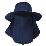 Sun Hats for Men Women Fishing Hat UPF 50+ Breathable Wide Brim Summer UV Protection Hat with Face Cover & Neck Flap