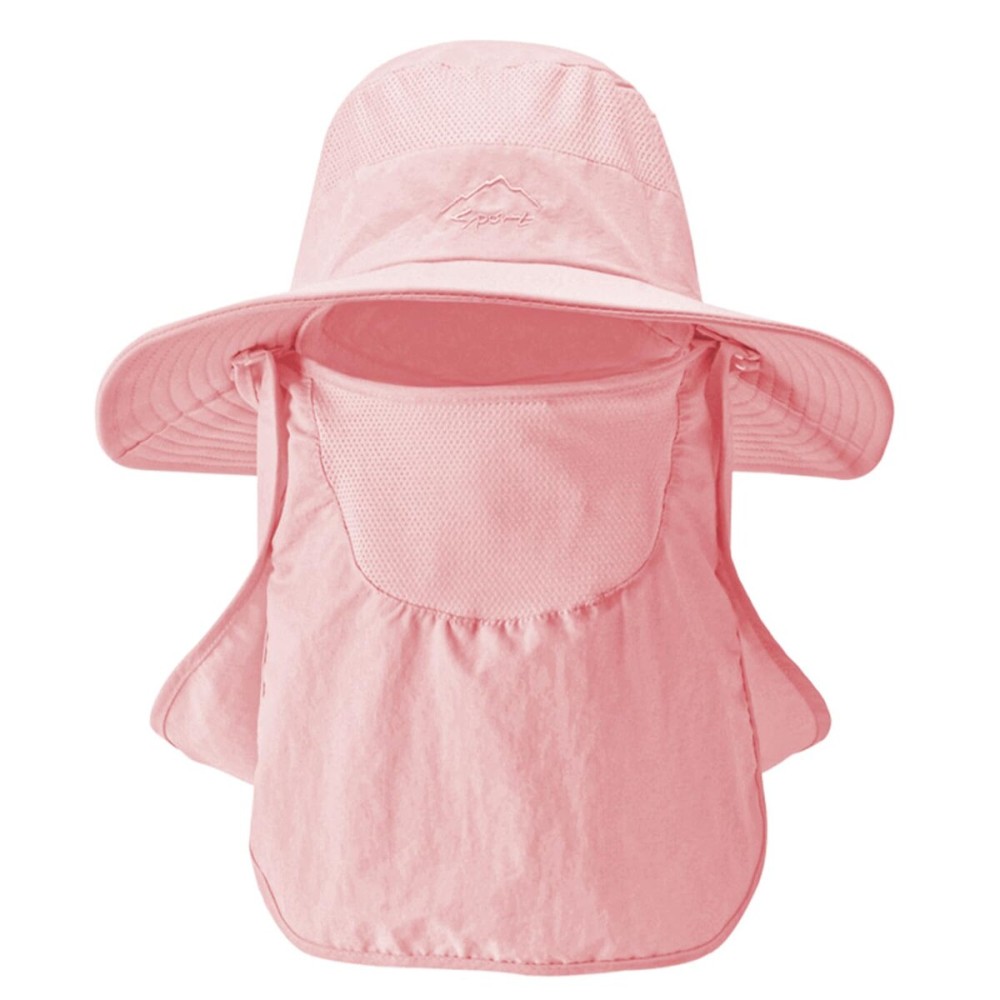 Sun Hats for Men Women Fishing Hat UPF 50+ Breathable Wide Brim Summer UV Protection Hat with Face Cover & Neck Flap
