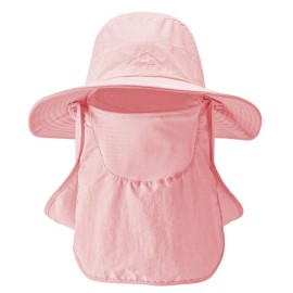 Sun Hats for Men Women Fishing Hat UPF 50+ Breathable Wide Brim Summer UV Protection Hat with Face Cover & Neck Flap