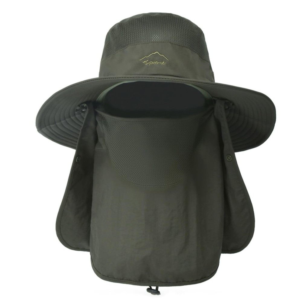 Sun Hats for Men Women Fishing Hat UPF 50+ Breathable Wide Brim Summer UV Protection Hat with Face Cover & Neck Flap