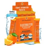 KEY NUTRIENTS Multivitamin Electrolytes Powder Packets - Tangy Orange Post Workout and Recovery 20 Pack Hydration Packets - Travel Hydration Powder - No Sugar, No Calories