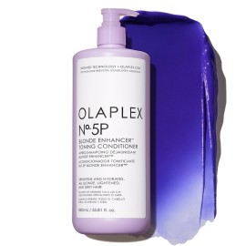 Olaplex N. 5P Blonde Enhancer Purple Toning Conditioner: Neutralizes Brassiness & Strengthen | Repairs Damages & Hydrates Hair | For Coily, Curly, Straight, and Wavy, 1000 mL / 33.8 Fl. Oz.