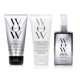 COLOR WOW Dream Curly Travel Size Kit - Color Security Shampoo & Conditioner (2.5 oz), Dream Coat for Curly Hair (2.5 oz), The ultimate curl collection