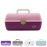 Caboodles On-The-Go Girl Makeup Box, Two-Tone Pink on Violet, Hard Plastic Makeup Organizer Box, Built-In Mirror, Secure Latch for Safe Travel, Spacious Storage for Large Items