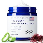 The Ocean Healed My Eczema Natural & Soothing Eczema Cream - Hydrating & Nourishing Psoriasis Cream with Sea Moss & Colloidal Oatmeal - Quick Absorbing Anti Itch for Dry Sensitive Skin (4oz)