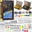 TOPFORT 356PCS Abundant Fishing Accessories Kit with Double-Side Fishing Tackle Box, Fish Gear and Equipment Include Fishing Hooks Jig Head Fishing Weights Sinkers for Trout Bass Crappie