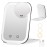 FUNTOUCH Rechargeable Travel Makeup Mirror with Lights and Small 10X Magnification,Light up Portable Vanity Mirror with 80 Leds,2000mAh Battery,Brightness Adjustable,3 Lighting, Dimming Compact Mirror