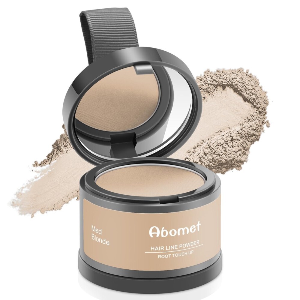 Root Touch Up Hair Fibers Touch Up Instantly Gray Coverage Hairline Powder, Conceal Hair Loss and Thinning For Women and Men (Medium Blonde)