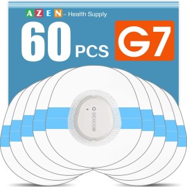 AZEN 60 Pack G7 Adhesive Patches Waterproof, Premium Pre-Cut Protection Hypoallergenic Adhesive Patch for G7, Breathable & Transparent G7 Overpatch