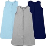 TotAha Sleep Sack 0-3 months 3 Pack, Buttery Soft Newborn, Infant Sleeping Bag for Girls, Light Baby Wearable Blanket, 0.5 TOG