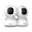 Hugolog 3K 5MP Indoor Pan/Tilt Security Camera with Auto-Focus(2pcs),Ideal for Baby Monitor/Pet Camera/Home Security,Starlight Color Night Vision,Human/Pet AI,Noise Reduction,US Cloud,Works with Alexa