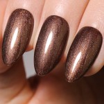 Imtiti Pearl Gel Nail Polish,0.5 Fl Oz Brown Glitter Drawing Gel Polish Shell Thread Shimmer Mermaid Nail Gel Polish Soak Off UV LED for Home DIY Nail Art Manicure Salon