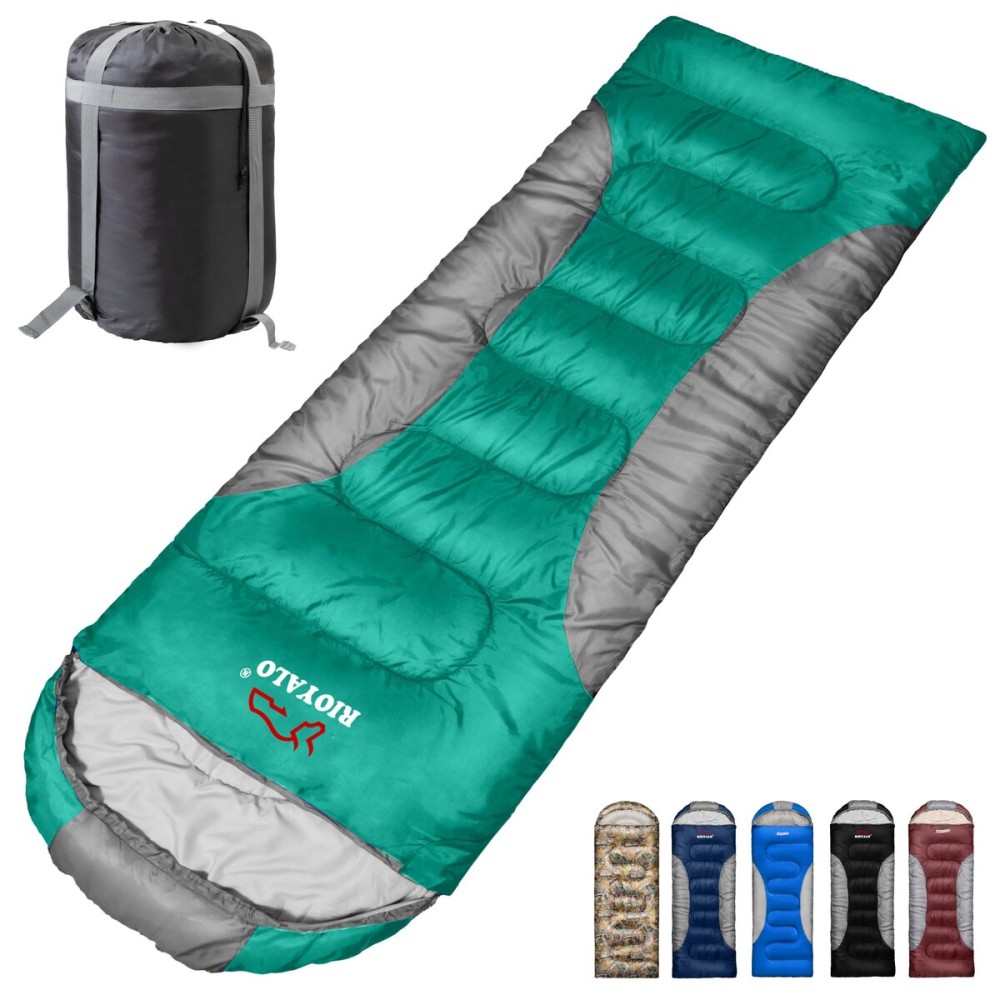 0 Degree Winter Sleeping Bags for Adults Camping -Temp Range (5F - 32F) Portable Waterproof Compression Sack- Cold Weather Sleeping Bags for Big and Tall in Env Hoodie: Hiking Backpacking 4 Season