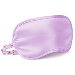 LULUSILK 100% Mulberry Silk Sleep Mask, Lavender Silk Eye Cover for Sleeping, Pack of 1