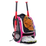 WOLT | Youth Baseball Backpack Bag for Baseball, Softball & T-Ball Equipment & Gear, Youth Boys and Adults, with Holder for Bat, Helmet, Glove, & Shoes Compartment & Fence Hook
