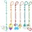 LittleHugs Toy Straps for Baby, Adjustable Toy Holder for Stroller Accessories, Silicone Baby Tether Pacifier Clip, No Throw Baby Travel Essential Leash for High Chair, Car Seat (6-Pack)