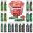 Yopela 19 Pack Christmas Natural Lip Balm Bulk with Vitamin E and Coconut Oil Lip Care Set - Moisturizing, Soothing, and Repairing Dry and Chapped Lips - 19 Flavors - Non-GMO