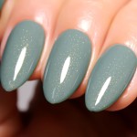 Imtiti Glitter Gel Nail Polish, 0.5 Fl Oz Sage Green Glitter Gel Polish Soak Off LED U V Gold Shimmer Sparkle Nail Gel Polish DIY Nail Art Starter Manicure Salon Gel Nail Polish Kit