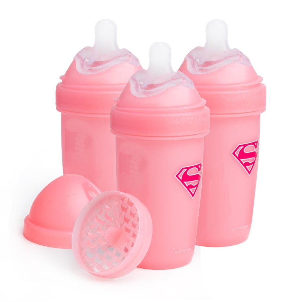 Herobility Double Anti-Colic Baby Bottles - 8.5 fl oz/240ml - 3-Pack