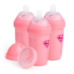 Herobility Double Anti-Colic Baby Bottles - 8.5 fl oz/240ml - 3-Pack