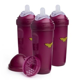 Wonder Woman DC Comics - Herobility Double Anti-Colic Baby Bottles - 12 fl oz/340ml - 3-Pack