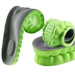 4D Cloud Technology Super Soft Comfort Insoles - U-Shape Memory Foam, Cloud Feeling, Sports Memory Foam (Green, Men 4-4.5/Women 5.5-6)