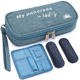 apollo walker Insulin Cooler Travel Case Diabetic Medication Cooler with Ice Packs and Insulation Liner Insulin Cooler Travel case TSA Approved