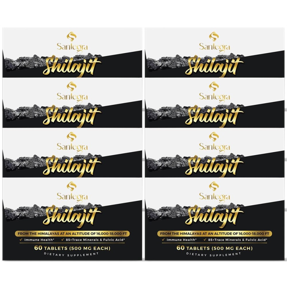 30,000 MG Shilajit Tablets, 100% Shilajit Pure Tablets for Women & Men, Himalayan Organic, Fulvic Acid & 85+ Trace Minerals, Resin Supplement for Energy and Immune System, 480 Counts