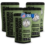 5 Pack Bundle: Coach Soak Recovery Bath Soak, Epsom Salt Bulk, Bath Salts Bulk, 5 Pack Bundle, Total of 15 Pounds (Eucalyptus Tea Tree)