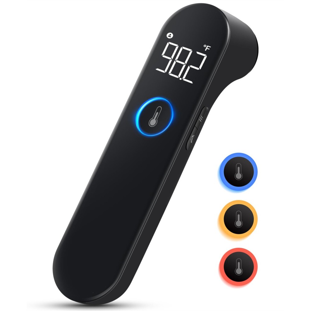 No-Touch Forehead Thermometer for Adults and Kids, Fast Accurate Baby Thermometer with Fever Alarm & Mute Mode - Take Quick Temperature Easily
