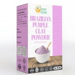 Herbs Botanica Brazilian Purple Clay Powder Detoxify Skin & Hair Natural Beauty & Skincare DIY Clay for Soap, Facial Cleansing Mask, Bath Bombs, Body Wash Making 8 oz