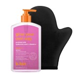 b.tan Best Clear Self Tanning Gel with Mitt Kit | Glow Your Own Way Bundle - Ultra Dark, Quick Express Tanner Gel for Face & Body with Applicator, Transfer-Proof, No Fake Tan Smell, 16 Fl Oz