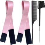 XConstellation Elastic Lace Melting Edge Bands for Wigs - Adjustable Magic Buckle Wraps to Lay and Grip Edges, 2 Pcs Wig Accessories