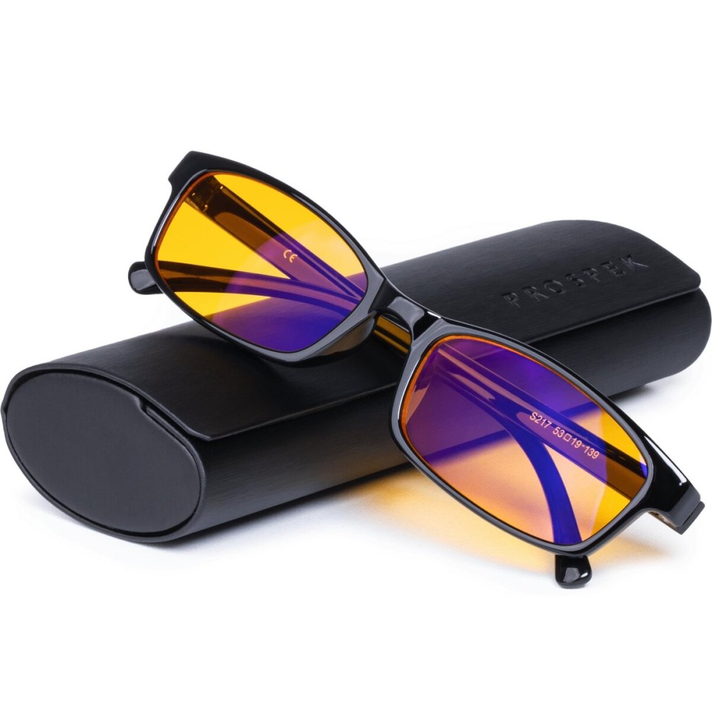 Prospek Blue Light Reading Computer Glasses, ELITE for Women and Men, +2.0 Diopters, Anti Glare Amber Lens, 99% Blue Light Blockers High Optical Quality Lenses