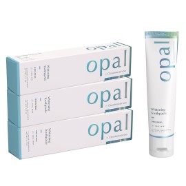 Opalescence Opal Teeth Whitening Toothpaste (Pack of 3) - Cool Mint Original Formula - Oral Care, Gluten-Free - 4.7 Ounce Made by Ultradent -TP-5760-3