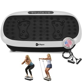 Lifepro Vibration Plate Exercise Machine with Magnetic Acupoints - Full Body Vibration Platform for Beginners and Recovery - Ideal Lymphatic Drainage Massager for Muscle Toning and Overall Fitness