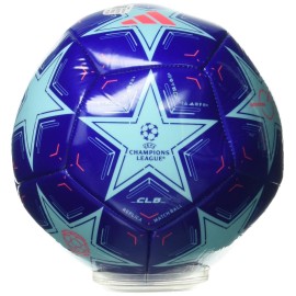 adidas Unisex-Adult UCL Club Soccer Ball, Clear Aqua/Lucid Blue/Turbo, 3