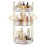 MOKANI 360 Rotating Makeup Organizer for Vanity, 3 Tier Adjustable Perfume Organizer for Dresser, Multi-Function Spinning Cosmetics Skincare Storage for Bedroom, Dresser, Countertop, Clear