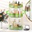 MOKANI 360 Rotating Makeup Organizer for Vanity, 3 Tier Adjustable Perfume Organizer for Dresser, Multi-Function Spinning Cosmetics Skincare Storage for Bedroom, Dresser, Countertop, Green