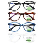 SIGVAN 3 Pack Reading Glasses Spring Hinge Stylish Readers Black/Tortoise for Men and Women (4 multicolour, 1.50, x)