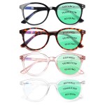 SIGVAN 3 Pack Reading Glasses Spring Hinge Stylish Readers Black/Tortoise for Men and Women (Colour mixture, 4.00, x)