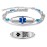 THELUCKYTAG Upgraded Medical Bracelets Men Women with QR Code Medical Alert ID Bracelets - Titanium Steel Wristband Fits Wrists Up 8\'\'-10\'\' - More Space Custom Emergency ID Info