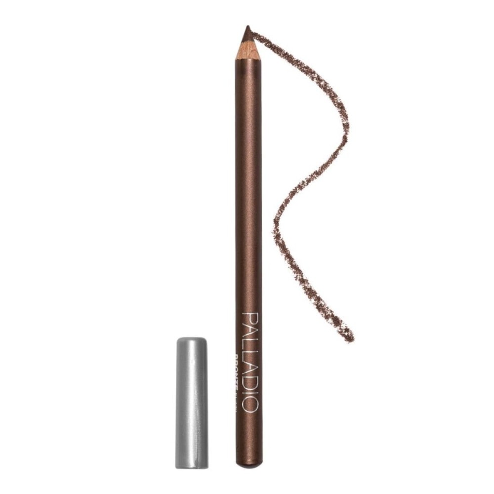 Palladio Wooden Eyeliner Pencil, Thin Pencil Shape, Easy Application, Firm yet Smooth Formula, Perfectly Outlined Eyes, Contour and Line, Long Lasting, Rich Pigment, Bronze