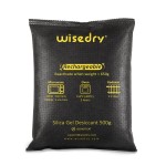 wisedry 4 x 500 Grams [4.4 lbs] Rechargeable Silica Gel Car Dehumidifier, Microwave Fast Reactivated Desiccant Packets Large for Gun Safe Closet Basement Garage Storage Moisture Absorber Bag Reusable